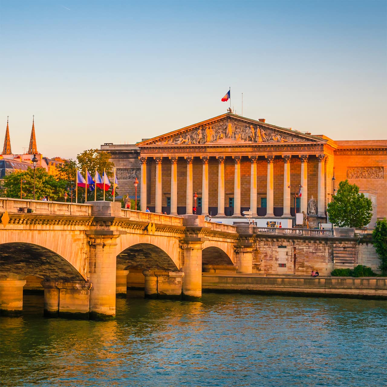 pont de la concorde creciere sulla senna parigi